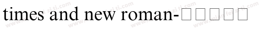 times and new roman字体转换